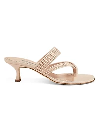 Susa Woven Leather Heeled Sandals