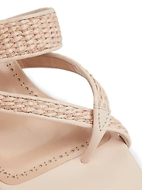 Susa Woven Leather Heeled Sandals