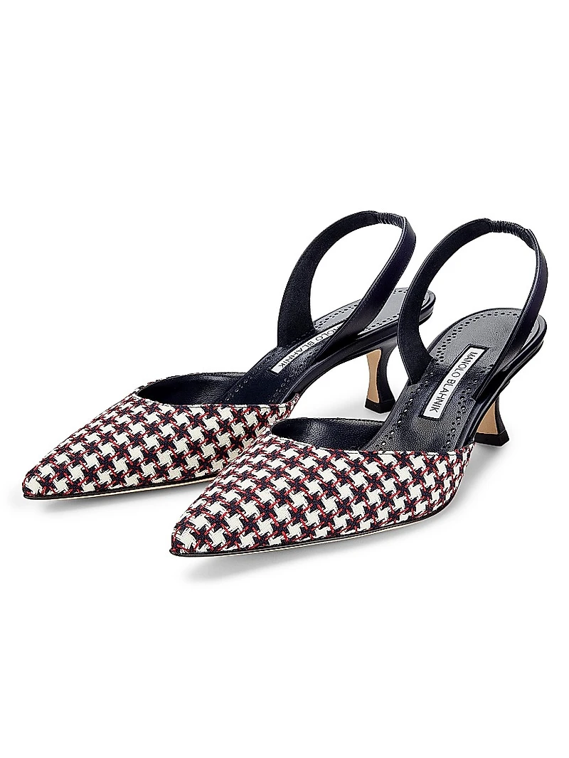 Carolyne Tweed Slingback Pumps