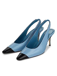Gaius Leather Slingback Pumps