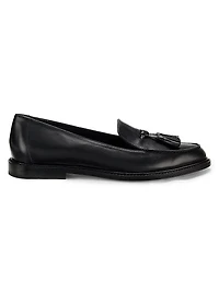 Bucky Tassel Leather Loafers