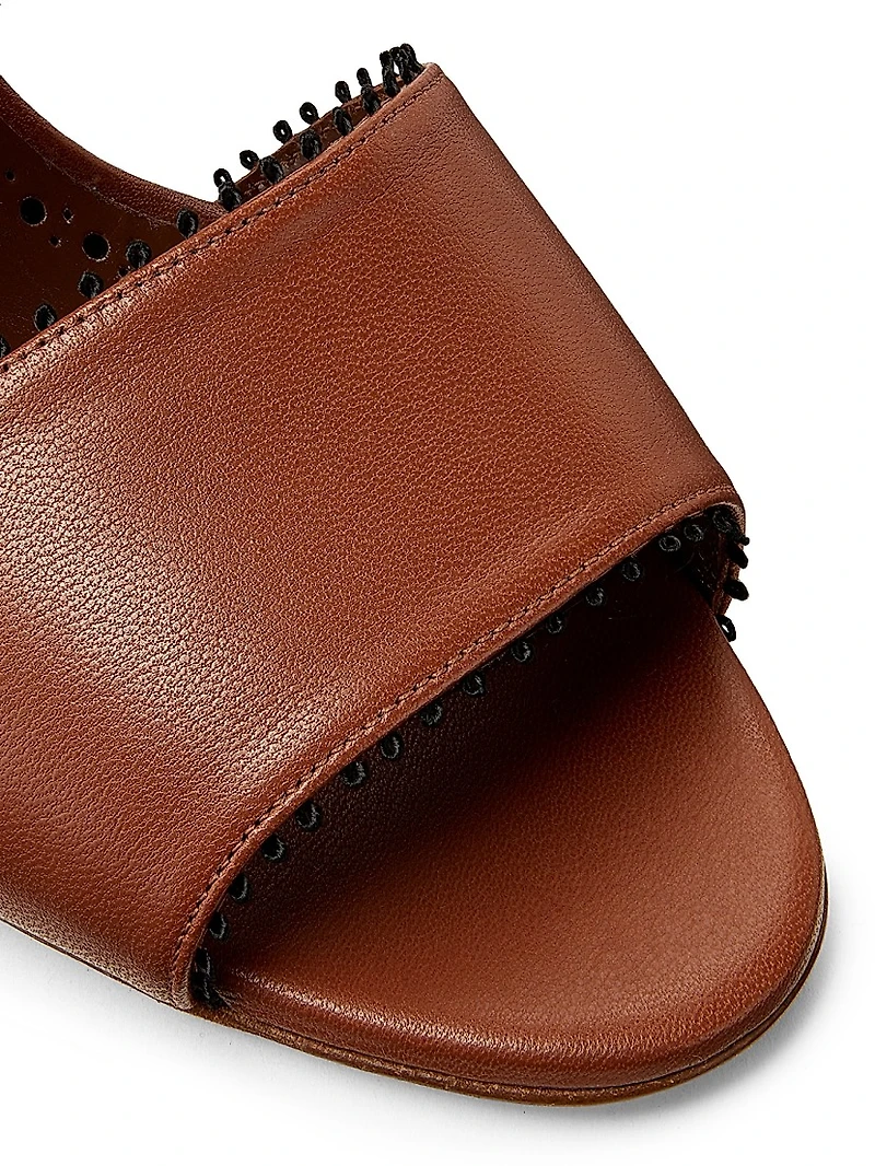 Persio 70MM Leather Sandals