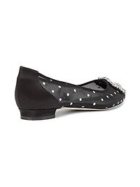 Hangisi Dotted Embellished Ballet Flats