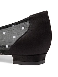 Hangisi Dotted Embellished Ballet Flats
