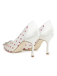 Hangisi 90MM Embellished Polka Dot Pumps