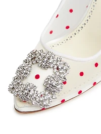 Hangisi 90MM Embellished Polka Dot Pumps