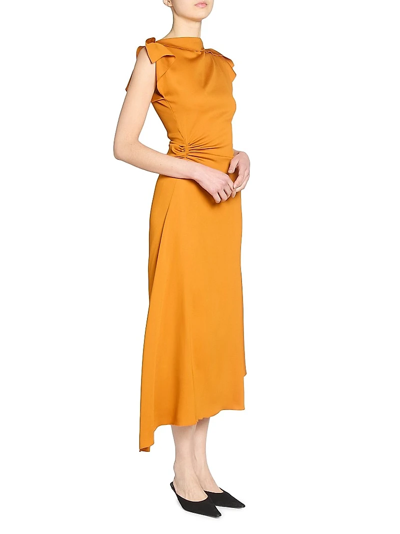 Draped Jersey Maxi Dress