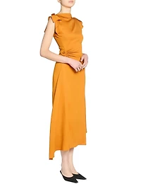 Draped Jersey Maxi Dress