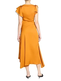 Draped Jersey Maxi Dress