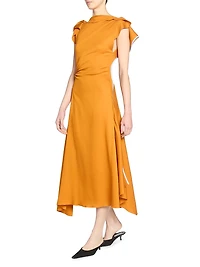 Draped Jersey Maxi Dress