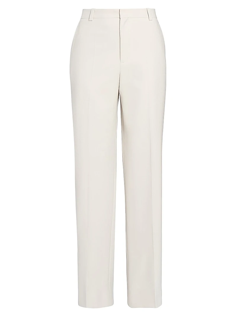 Classic Cotton Straight-Leg Trousers
