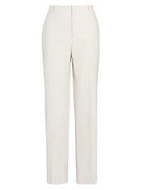 Classic Cotton Straight-Leg Trousers