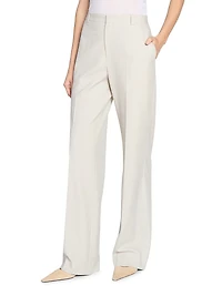 Classic Cotton Straight-Leg Trousers