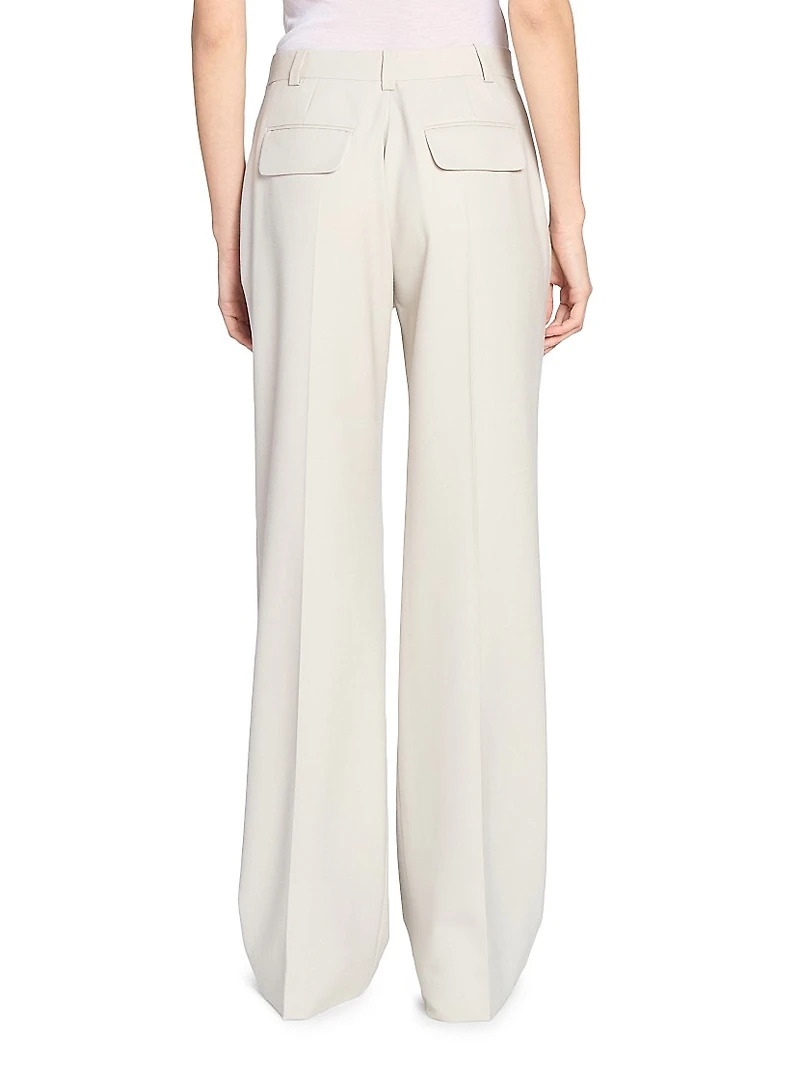 Classic Cotton Straight-Leg Trousers