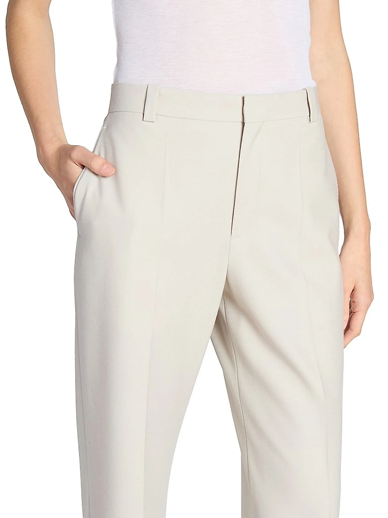 Classic Cotton Straight-Leg Trousers