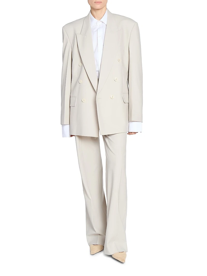 Classic Cotton Straight-Leg Trousers