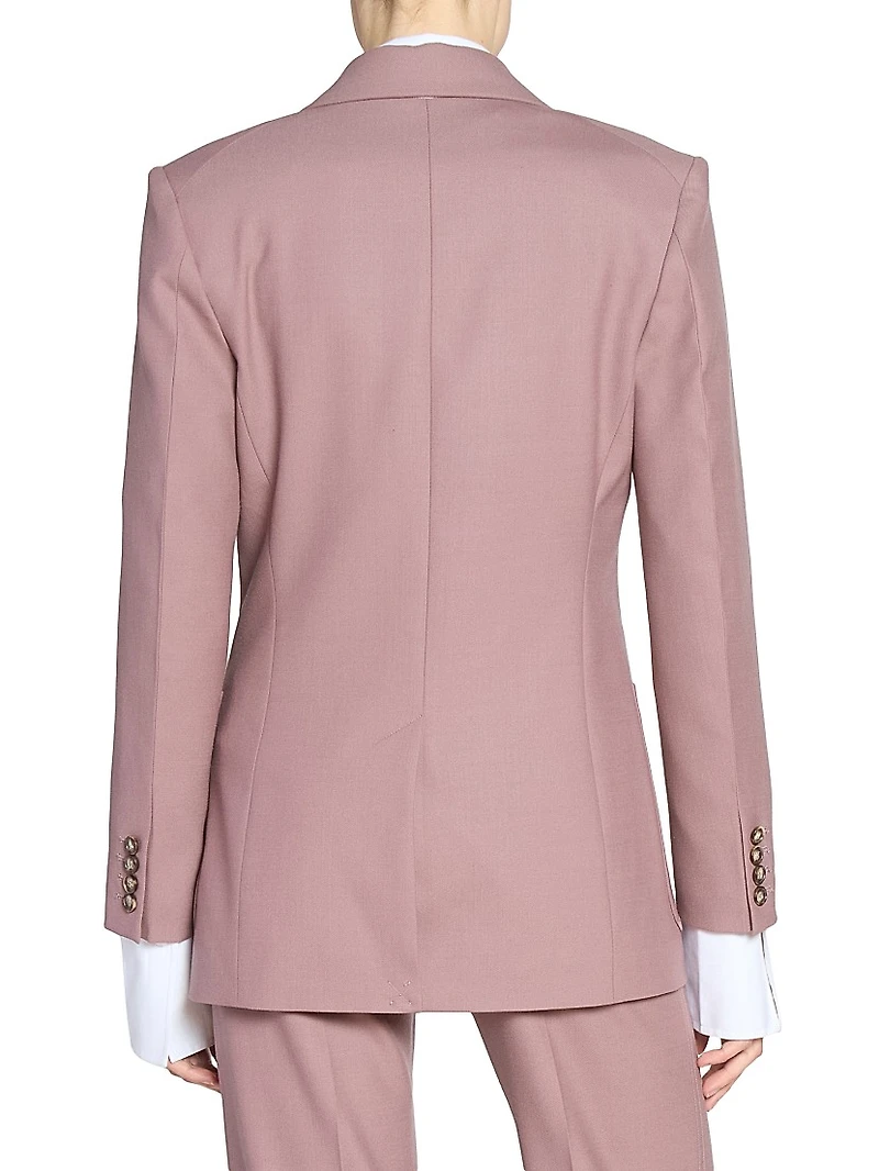 Cotton Twill Patch Pocket Single-Breasted Jacket