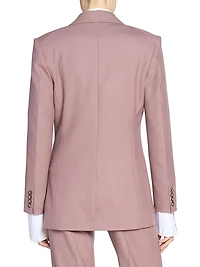 Cotton Twill Patch Pocket Single-Breasted Jacket