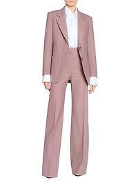 Cotton Twill Patch Pocket Single-Breasted Jacket