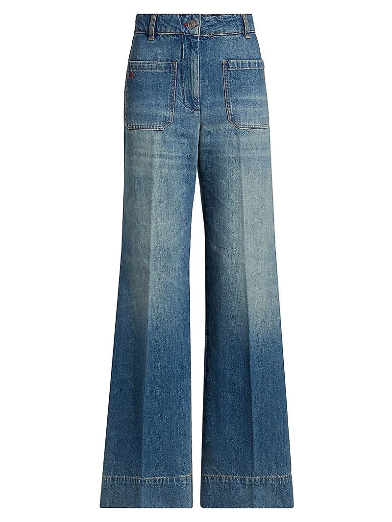 Alina Regular Mid-Rise Straight-Leg Jeans