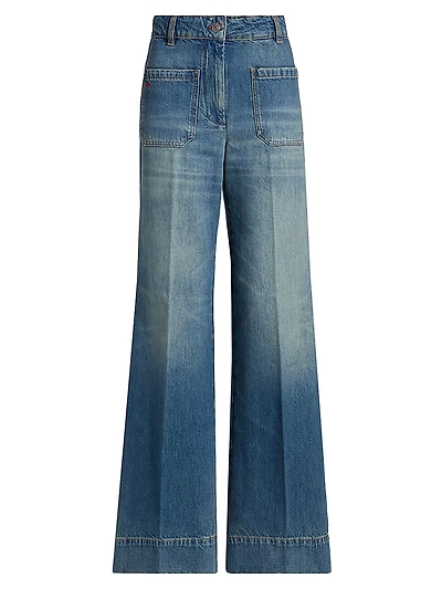 Alina Regular Mid-Rise Straight-Leg Jeans