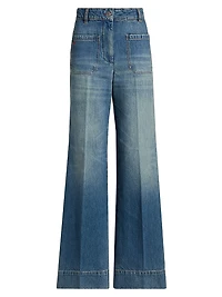Alina Regular Mid-Rise Straight-Leg Jeans