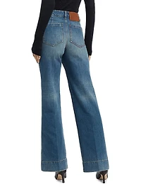 Alina Regular Mid-Rise Straight-Leg Jeans