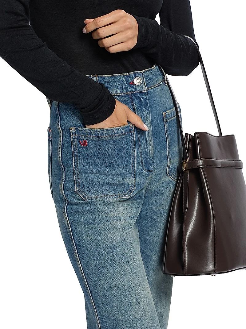 Alina Regular Mid-Rise Straight-Leg Jeans