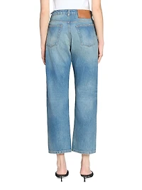 Bernie Mid-Rise Straight-Leg Crop Jeans