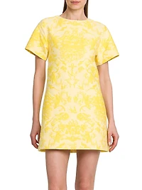 Day Floral Wool Minidress