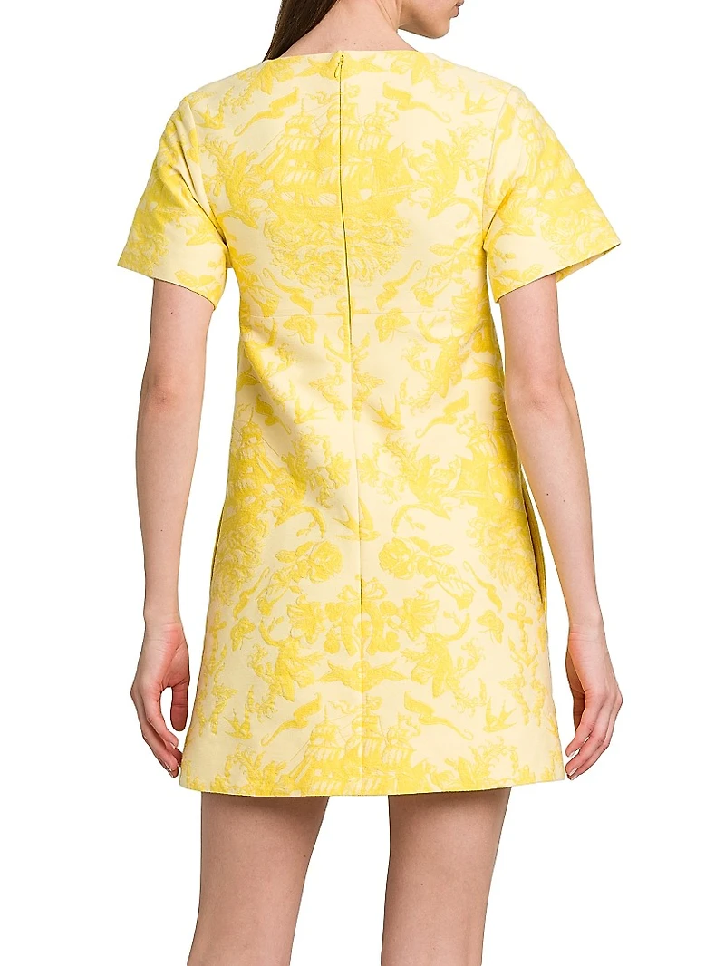 Day Floral Wool Minidress