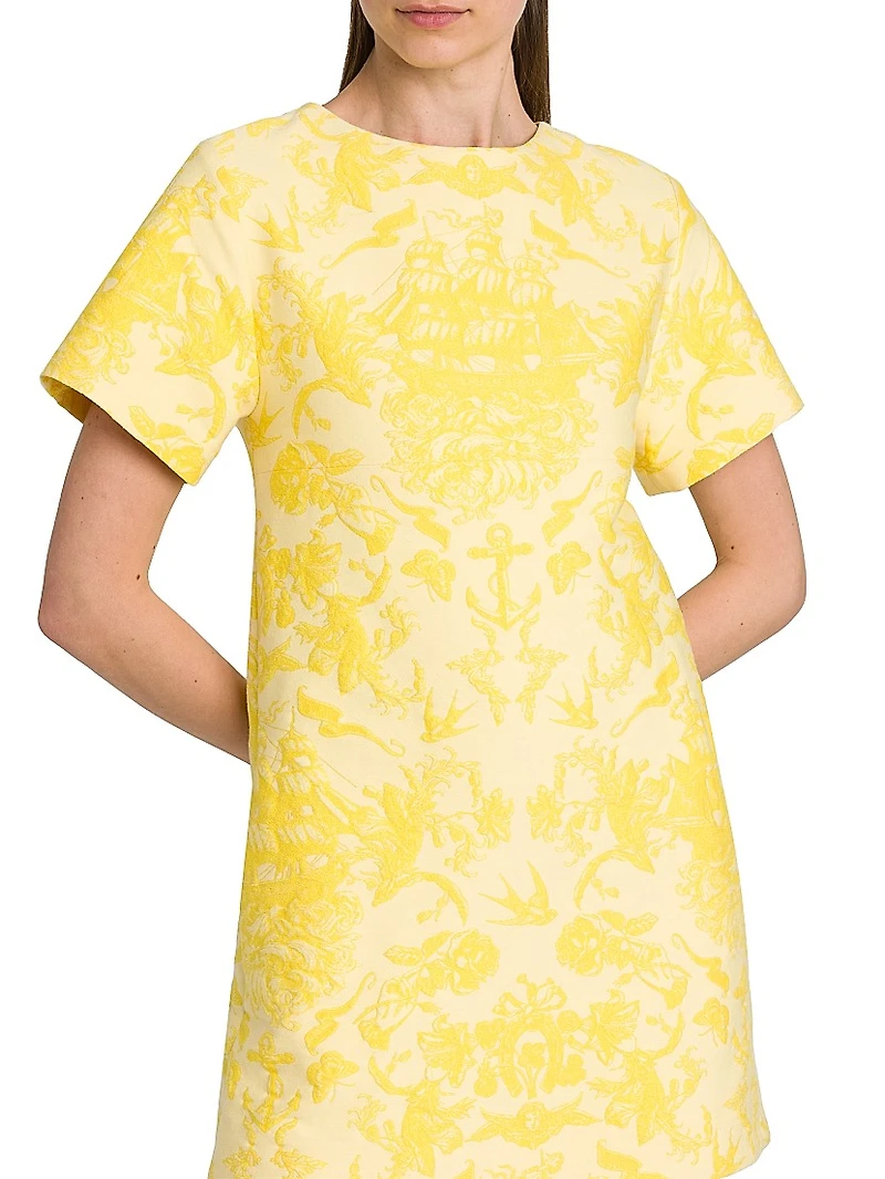Day Floral Wool Minidress