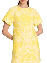 Day Floral Wool Minidress