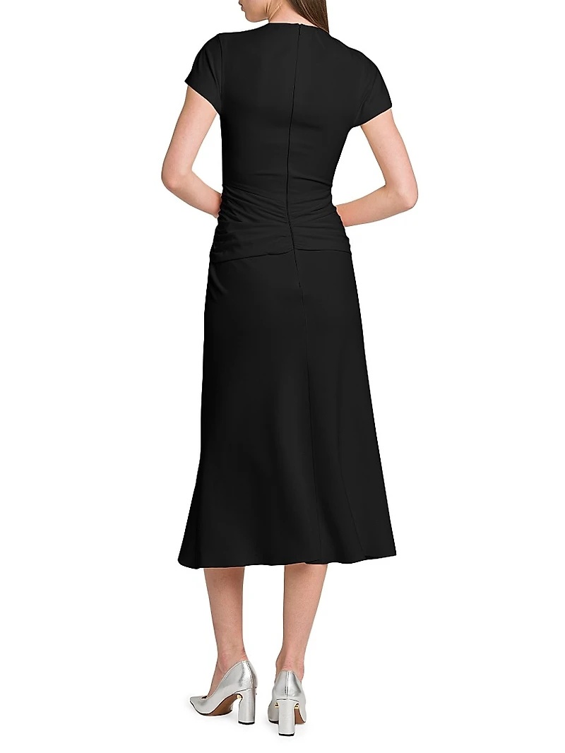 Day Twist-Front Midi-Dress