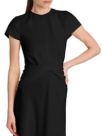 Day Twist-Front Midi-Dress