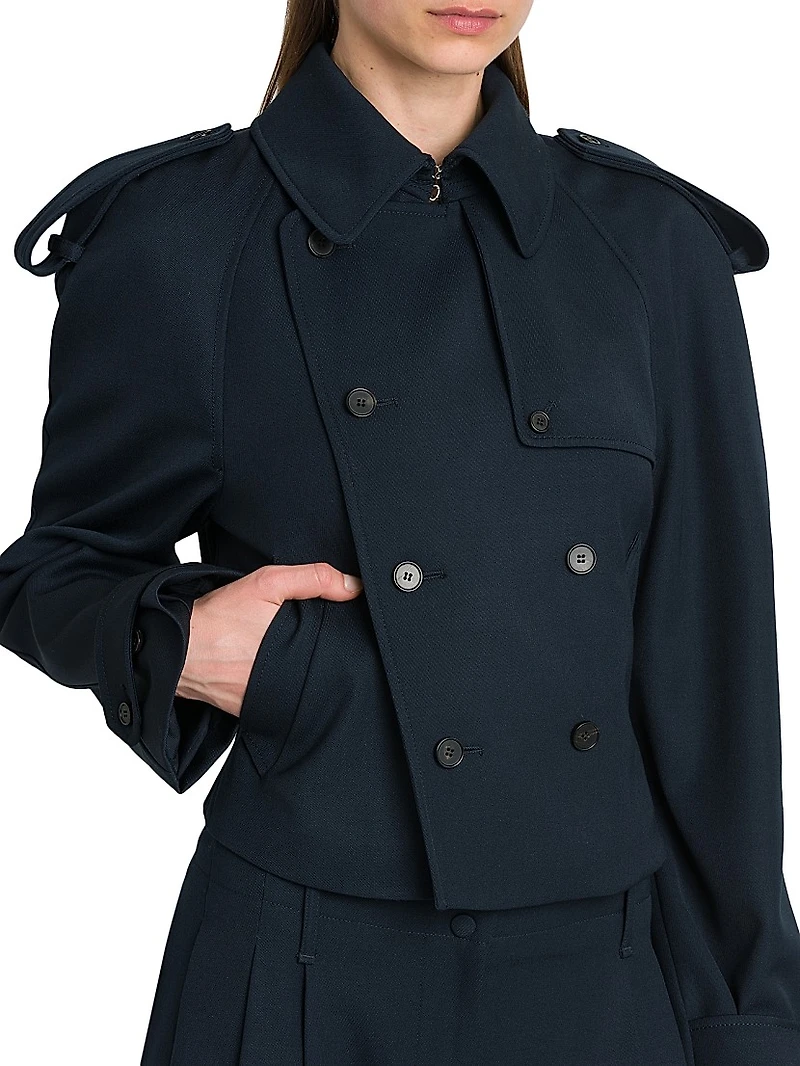 Cavalry Wool Twill Trench Jacket