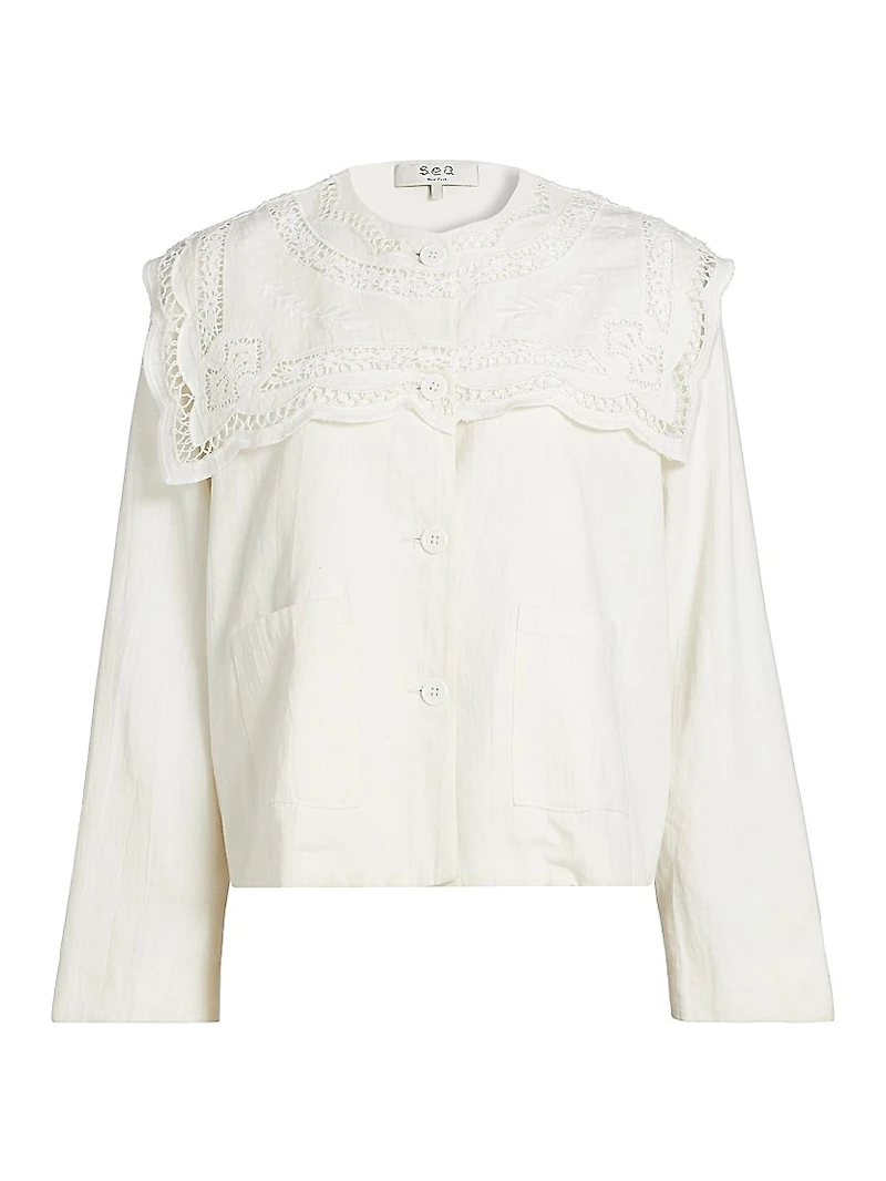 Marie Embroidered Cotton Jacket