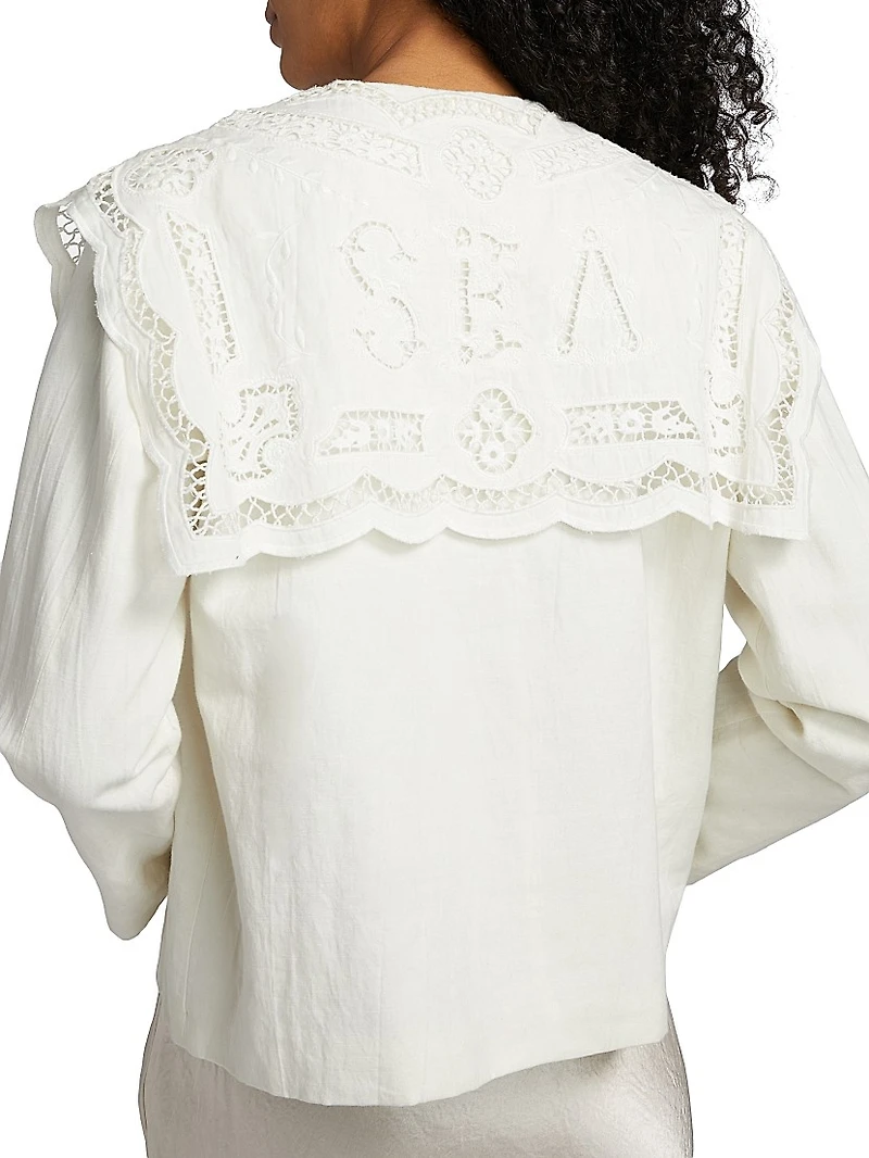 Marie Embroidered Cotton Jacket