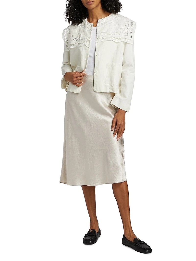 Marie Embroidered Cotton Jacket