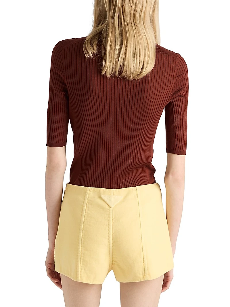 Cotton Polo Sweater