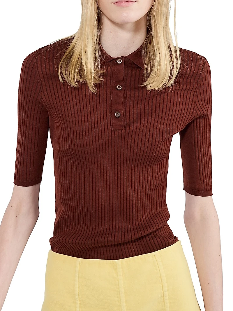 Cotton Polo Sweater
