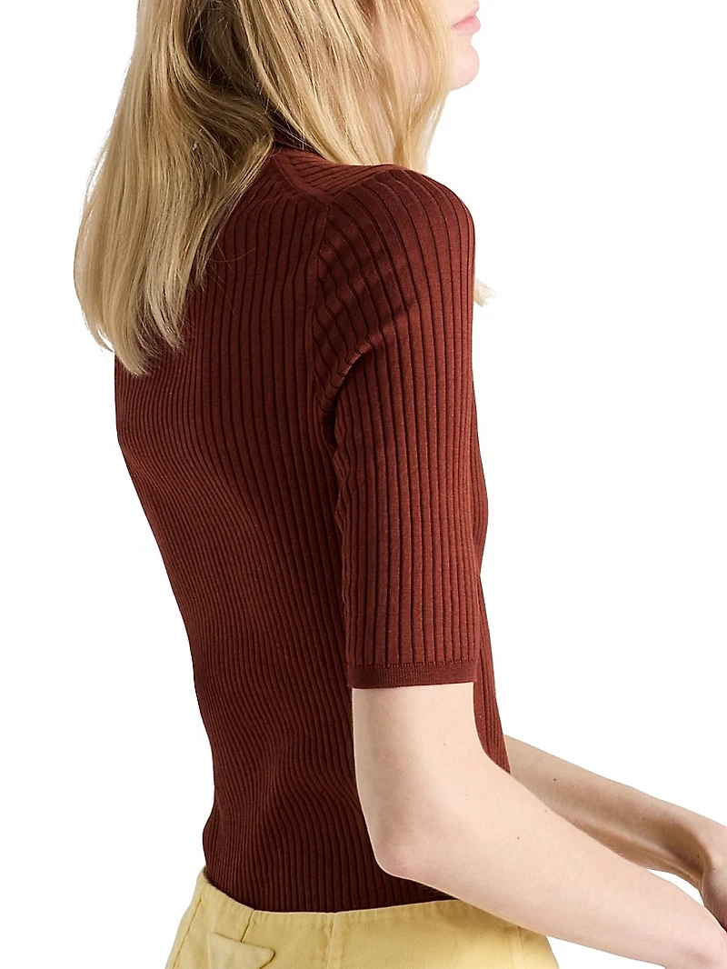 Cotton Polo Sweater