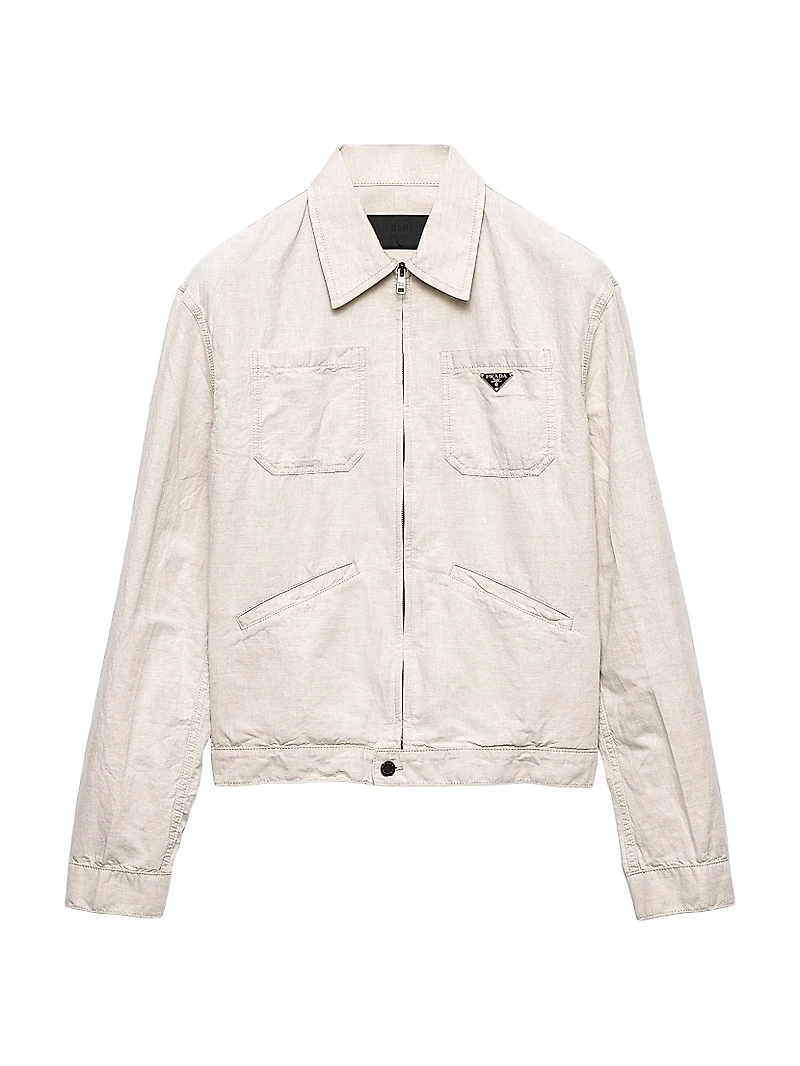 Chambray Blouson Jacket