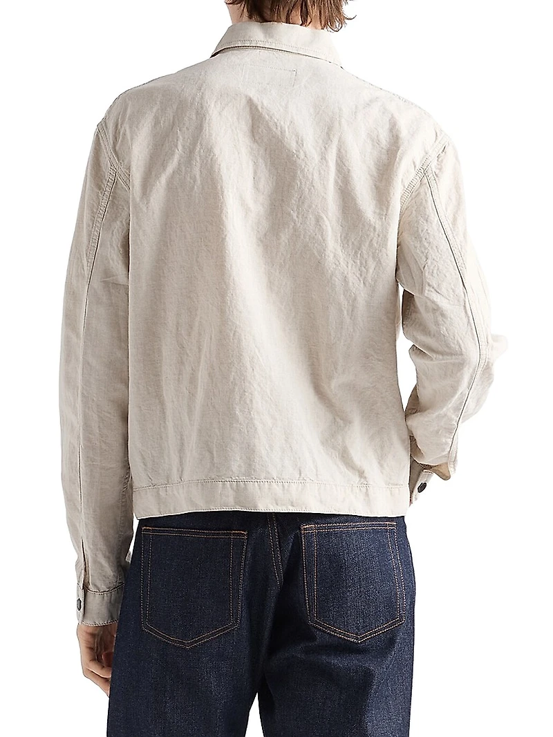 Chambray Blouson Jacket