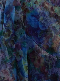 Alona Printed Organza Off-the-Shoulder Gown