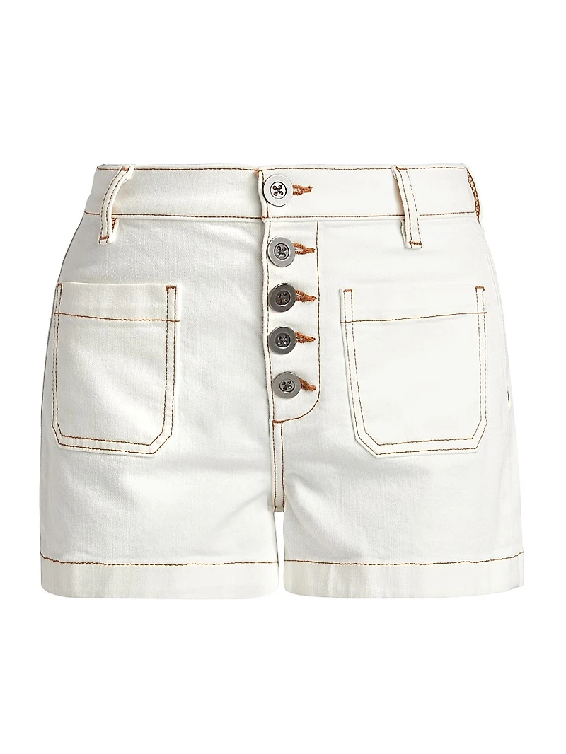 Cindy Stitched Cotton-Blend Shorts