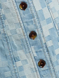 Luis Patchwork Denim Minidress