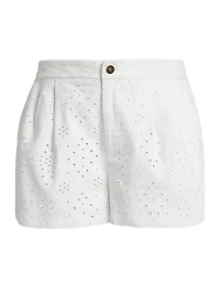 Alyssa Broderie Anglaise Shorts