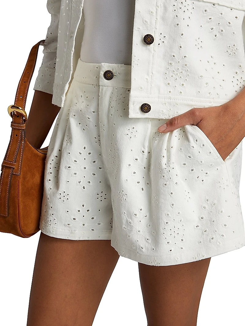 Alyssa Broderie Anglaise Shorts