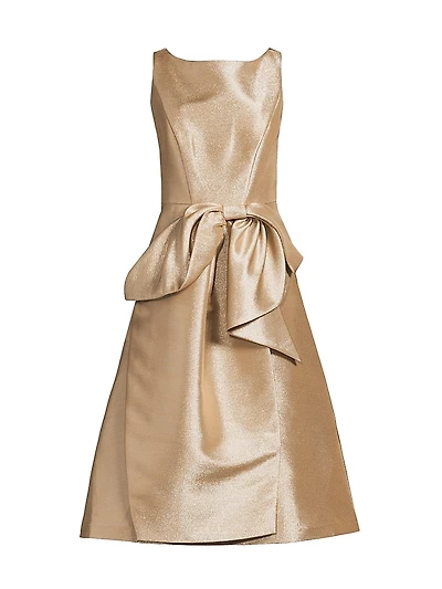 Lillian Metallic Midi-Dress